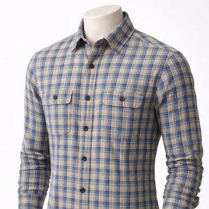 RRL Men's Checked Western Button Down Shirt S/XS